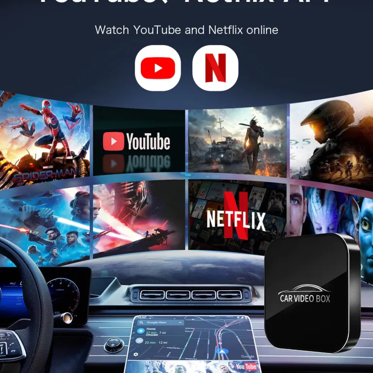 جعبه CarPlay مخصوص کراس‌بردر، تبدیل باسیم به بی‌سیم، جعبه اتصال اندروید خودرو، جعبه ویدیویی با بدنه آلیاژی