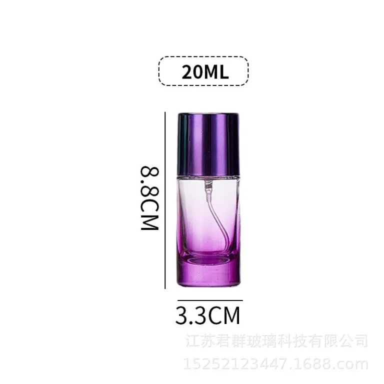 عمده موجودی آماده اسپری قابل حمل 20ml-100ml بطری تقسیم‌کننده عطر بطری عطر بطری اسپری مسافرتی بطری شیشه‌ای