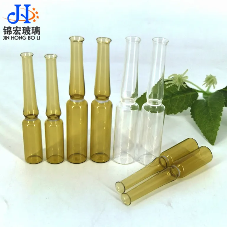 بطری تزریقی، بطری دهانه سوخته 1ml2ml3ml5ml10ml، آمپول، بطری سرم، بطری شیشه‌ای شکستنی قهوه‌ای استاندارد ملی و اروپایی