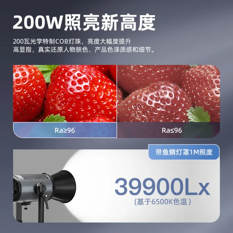 300W چراغ مکمل نور زنده، چراغ عکاسی، دمای رنگ دوگانه، سافت باکس عکاسی COB، تجهیزات نورپردازی کامل، عمده فروشی