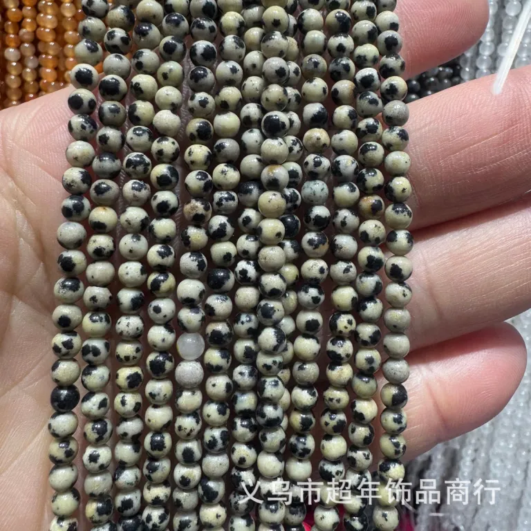 2mm3mm4mm مهره‌های گرد کوچک سنگ طبیعی، لوازم جانبی زیورآلات، آمیتیست، آونتورین سبز، تورمالین، مهره‌های DIY عمده