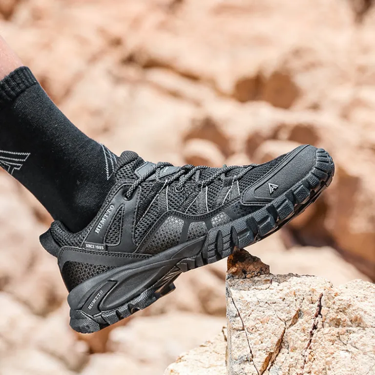 کفش پیاده‌روی زنانه HUMTTO با رویه مشبک، سبک و ضدلغزش، کفش کوهنوردی ساق کوتاه مناسب زوج‌ها