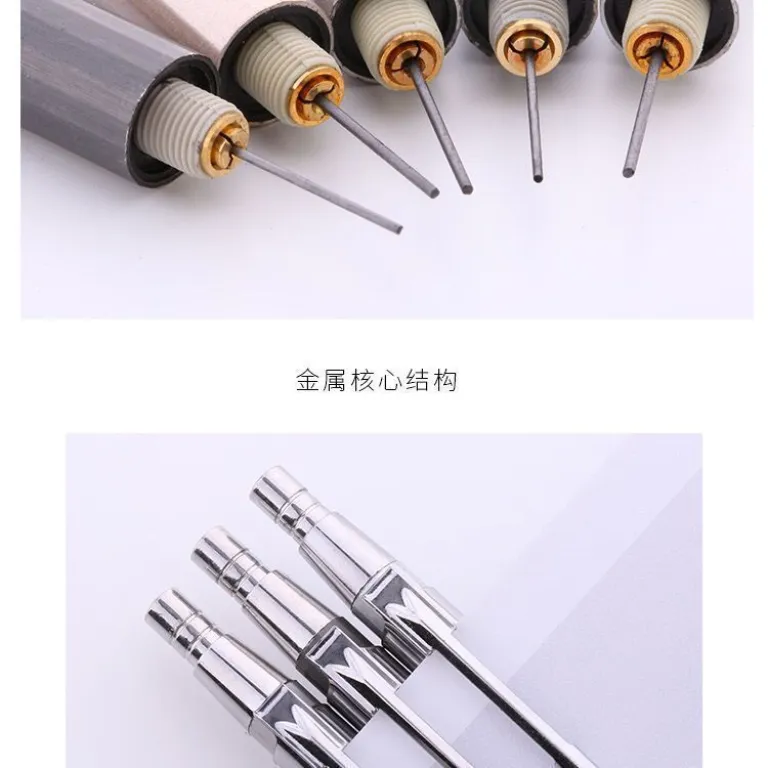 مداد نوکی اتوماتیک جدید تمام فلزی با بدنه فلزی، نوک نشکن و مرکز ثقل پایین 0.5/0.7mm