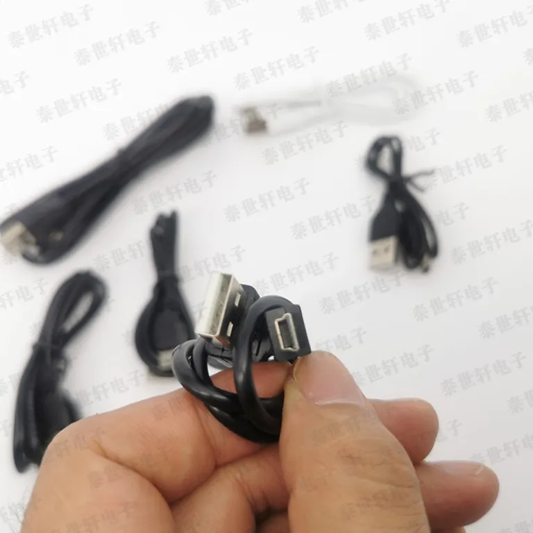 کابل USB به Mini USB با مس استاندارد ملی v3 کابل شارژ پورت T MP3 کابل دیتا 2A پورت ذوزنقه‌ای مینی 5P