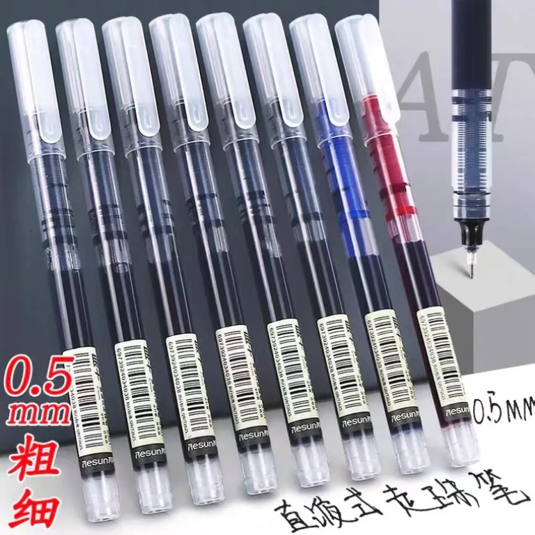 خودکار روان با جوهر خشک‌شونده سریع 0.5mm در رنگ‌های قرمز و مشکی، عمده لوازم اداری