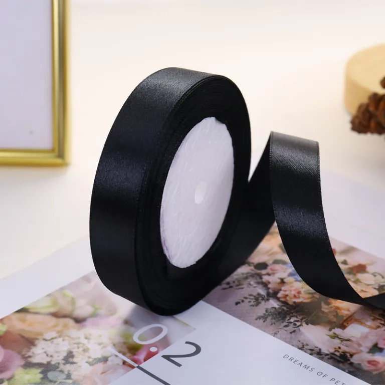 فروش مستقیم کارخانه روبان ساتن کیک 2cm سانتی‌متر، روبان بسته‌بندی هدیه، روبان تزئینی پلی‌استر برای مراسم عروسی، فروش عمده روبان رنگی