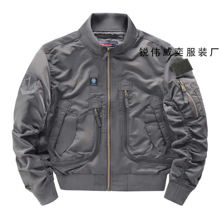 726 ژاکت خلبانی بیسبال یقه‌ایستاده مردانه