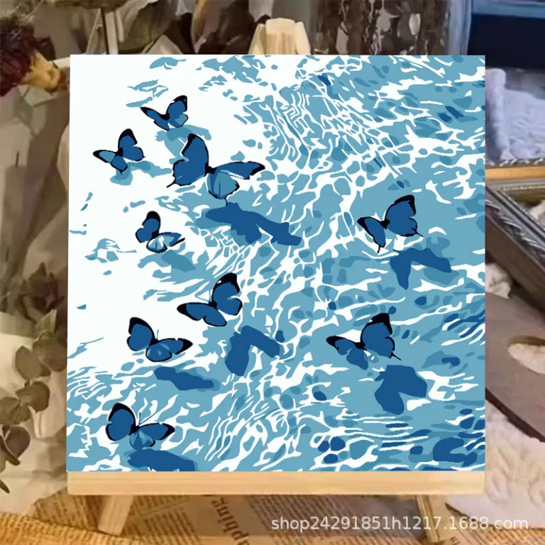 نقاشی رنگ‌روغن دیجیتال گل DIY رنگ‌آمیزی نقاشی دستی کودکانه نقاشی دستی پر کردن منظره لاله نقاشی رنگ‌روغن دیجیتال عمده