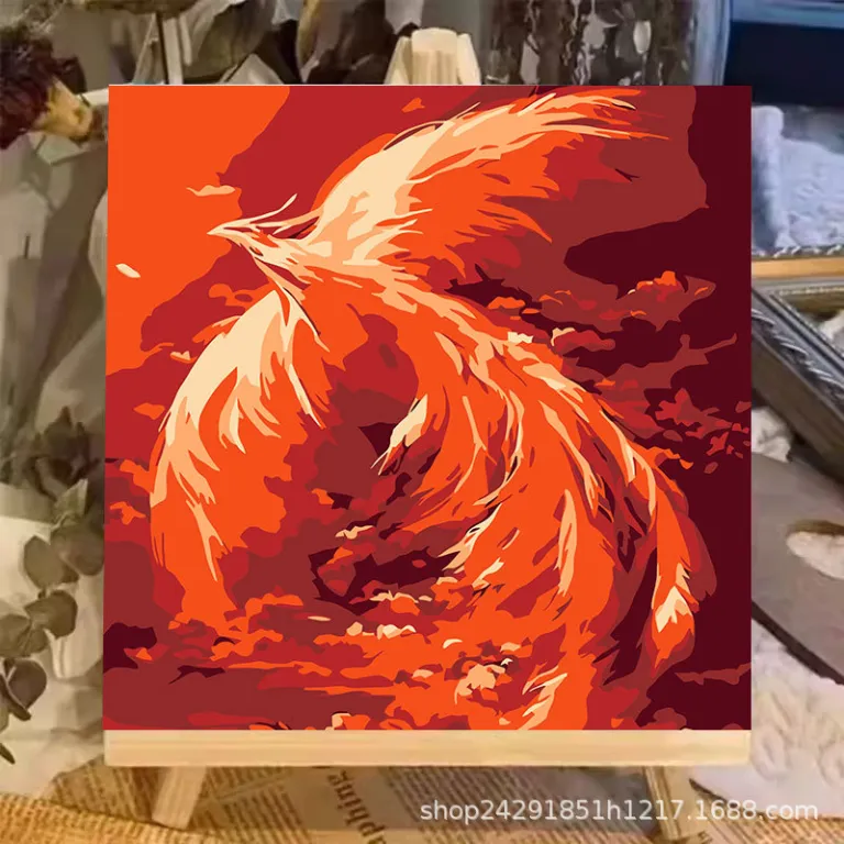 نقاشی رنگ‌روغن دیجیتال گل DIY رنگ‌آمیزی نقاشی دستی کودکانه نقاشی دستی پر کردن منظره لاله نقاشی رنگ‌روغن دیجیتال عمده