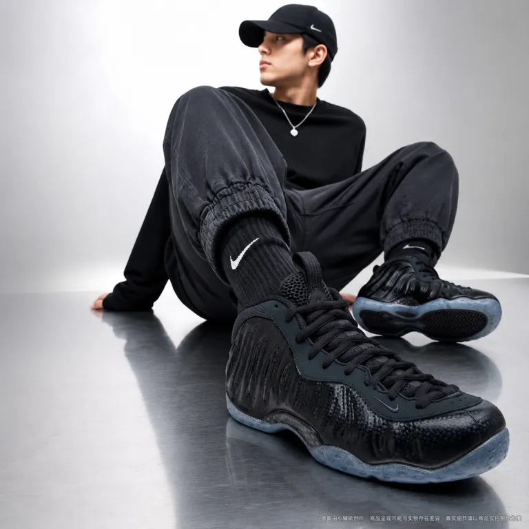 کفش مردانه Nike AIR FOAMPOSITE ONE ساق کوتاه مقاوم در برابر سایش، کفش ورزشی شیک و راحتی برای استفاده روزمره