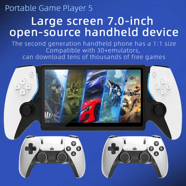 کنسول بازی دستی جدید PS5 با سیستم متن‌باز، مخصوص PSP و بازی‌های آرکید، دو دسته، بدون استریم