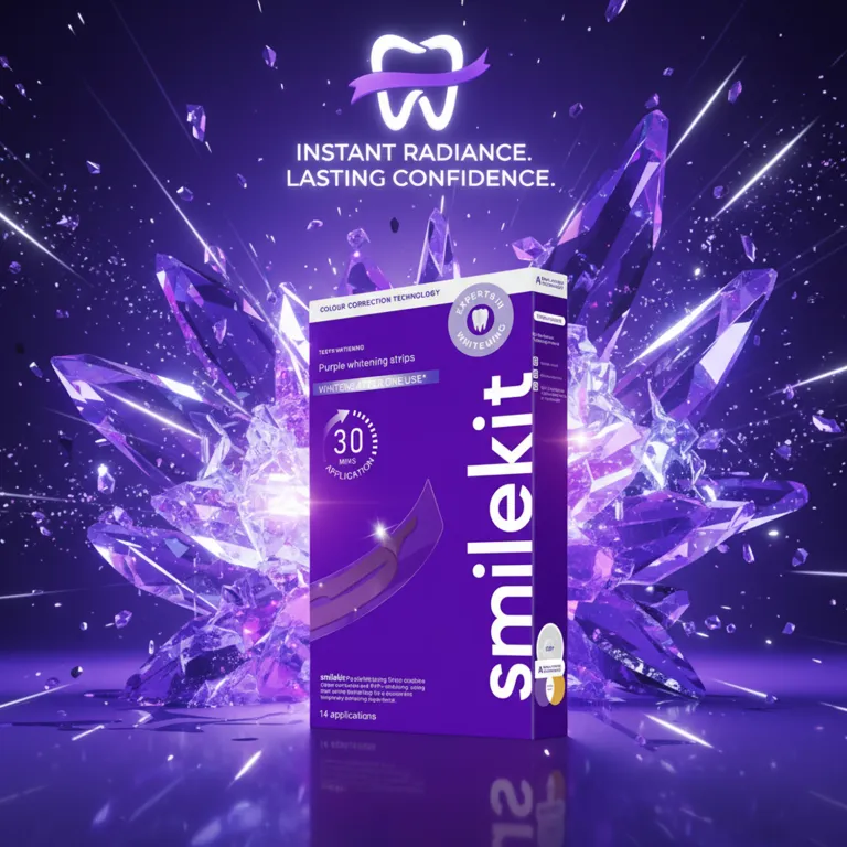 جدید کراسبوردر V34 نوار سفیدکننده دندان بنفش WhiteningStrips سفیدکننده دندان روشنکننده و ضد زردی