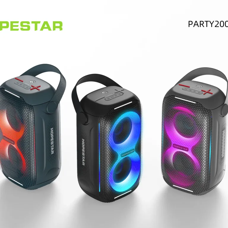 HOPESTAR-PARTY2000 مینی 2023 اسپیکر بلوتوثی بی‌سیم جدید با پشتیبانی از کارت حافظه و USB، هدیه خلاقانه