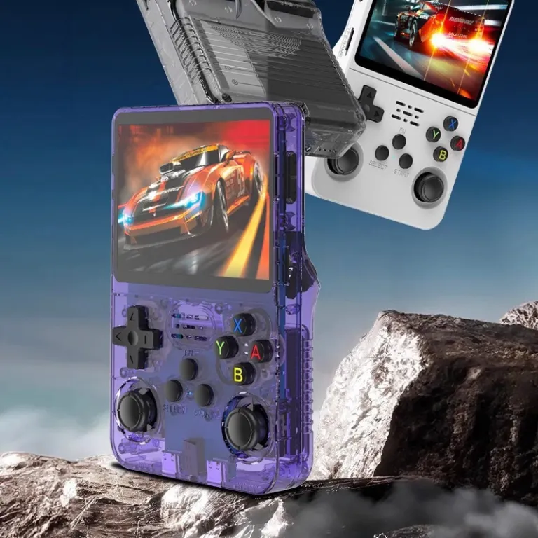 کنسول بازی جدید R36S کنسول دستی با کیفیت تصویر بالا 3D دارای دو جوی‌استیک، شبیه‌ساز GBA و آرکید، بازی King of Fighters
