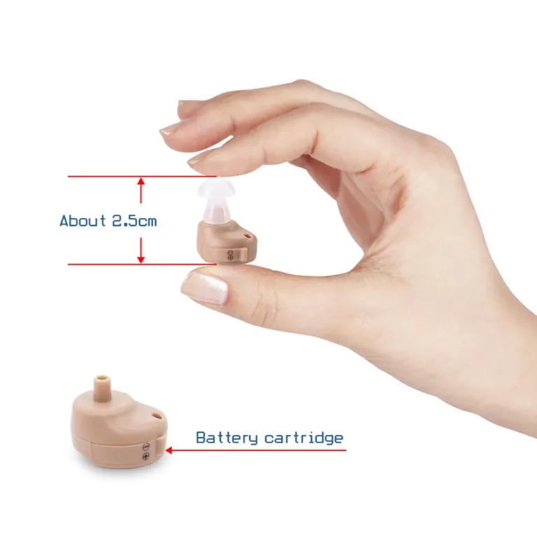 سمعک پرفروش برون‌مرزی AXONK-80Hearingaids تقویت‌کننده صدا نامرئی داخل گوشی پزشکی و خانگی