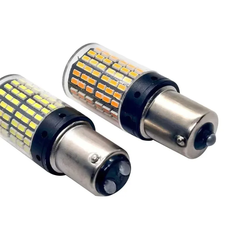 144smd چراغ راهنمای LED خودرو با روشنایی بالا 1156 مقاوم در برابر چشمک‌زدن 3014 1157 چراغ ترمز T20