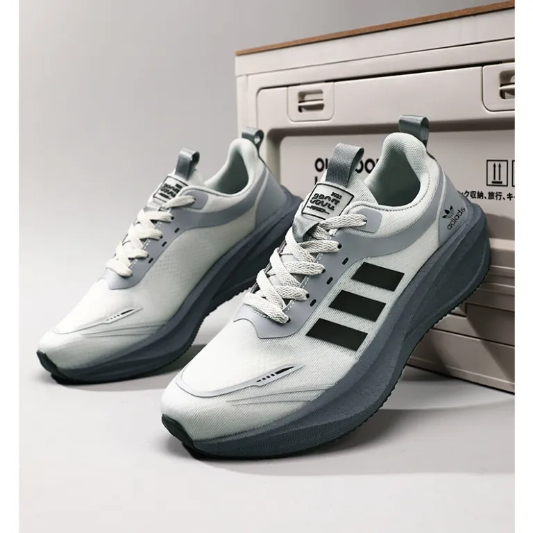 کفش ورزشی مردانه آدیداس فروشگاه رسمی 2026 پاییزه دو لایه توری تنفس‌پذیر کفش دویدن سبک و ضربه‌گیر