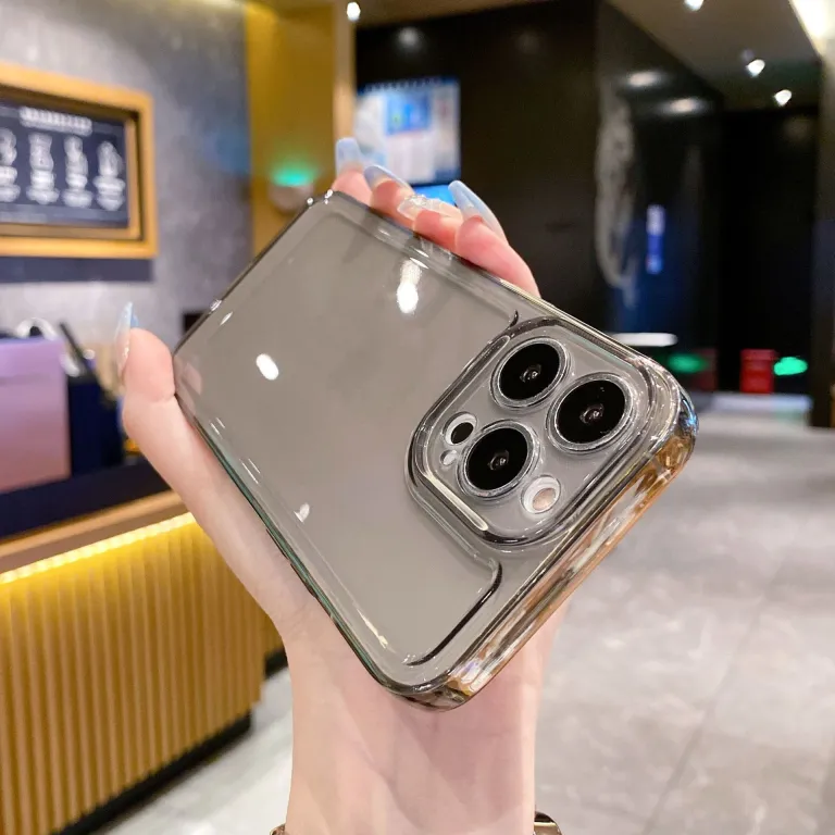 قاب شفاف گوشی اپل 17promax ضد سقوط iphone16tpu با پوشش کامل فضایی 15 13