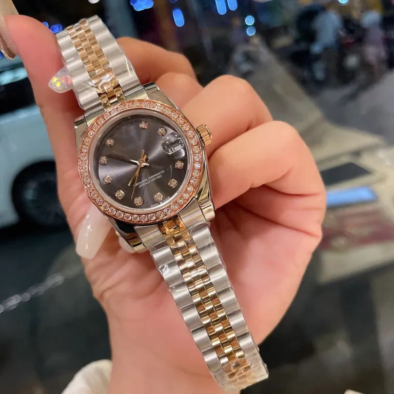 ساعت زنانه رولکس اویستر پرپچوال دیت جاست 31MM کوارتز سوئیسی سری دیت جاست سبز زیتونی