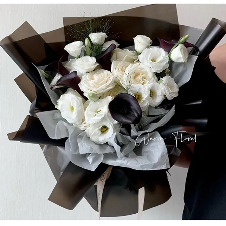 کاغذ اویا و کاغذ هانسو دو رنگ ضدآب برای بسته‌بندی گل، دسته گل فروشی، کاغذ کادو و مواد بسته‌بندی هدیه