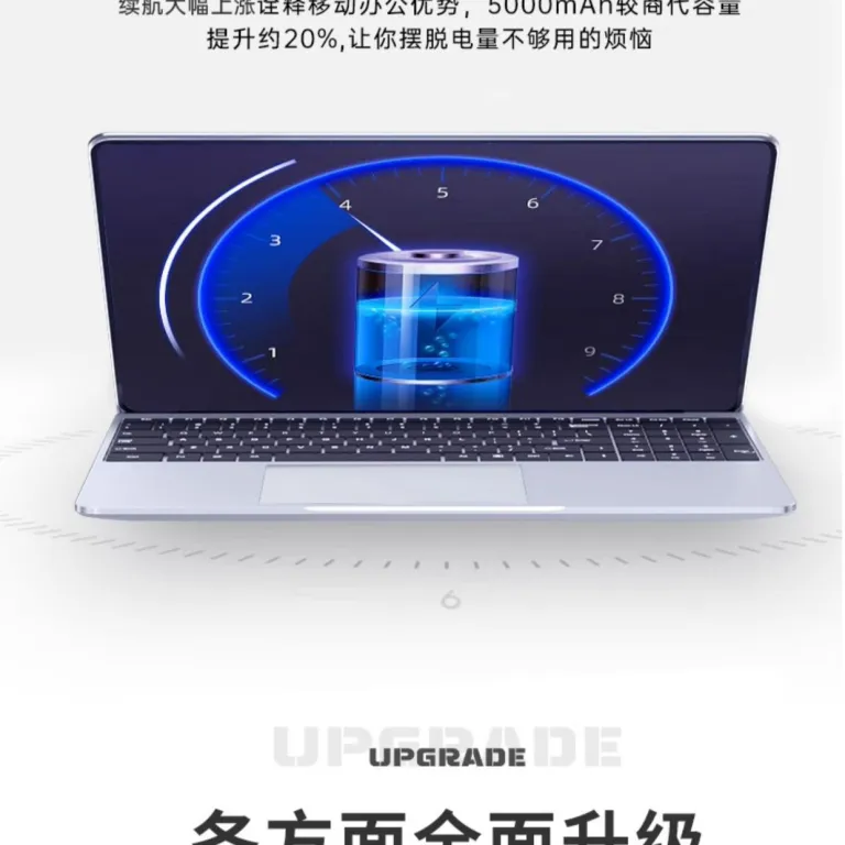 لپ‌تاپ 15.6 اینچی با صفحه‌نمایش بزرگ Core i9i7، طراحی باریک و سبک برای کارهای اداری، تماشای فیلم، بازی و وب‌گردی N5095