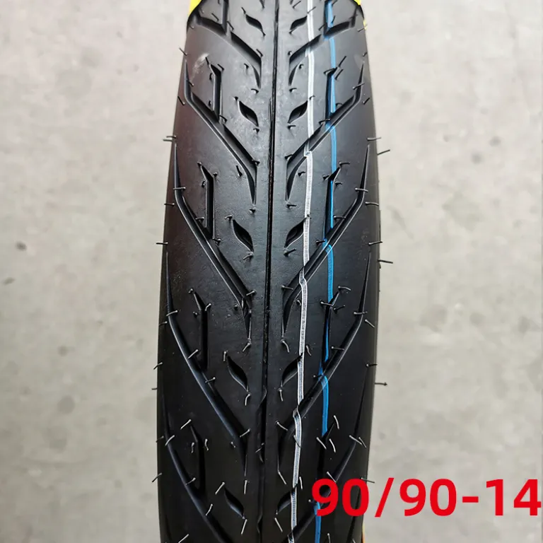 لاستیک بیرونی تیوبلس موتورسیکلت 80/90-14 90/90-14 لاستیک تیوبلس موتور برقی سایز 14 اینچ