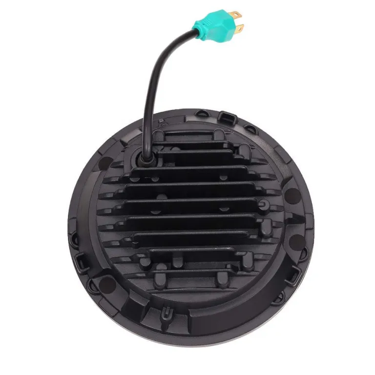 7 اینچ چراغ بزرگ هارلی رانگلر 6 مهره 60W اصلاح‌شده موتورسیکلت آفرود چراغ جلو LED با چشم فرشته سفید زرد