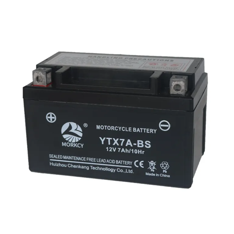 باتری سفارشی موتورسیکلت 12V7ah بدون نیاز به نگهداری برای اسکوتر 125 YTX7A-BS اسیدی