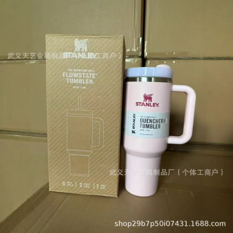 ماگ خودرو استنلی 40oz استیل ضدزنگ عایق حرارتی با ظرفیت بالا، قابل حمل، مناسب خودرو