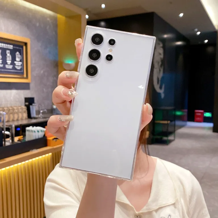 قاب محافظ شفاف با سوراخ‌های دقیق لبه صاف TPU مناسب سامسونگ S25 A56A07 قاب محافظ note20 قاب سیلیکونی ضد ضربه گوشی