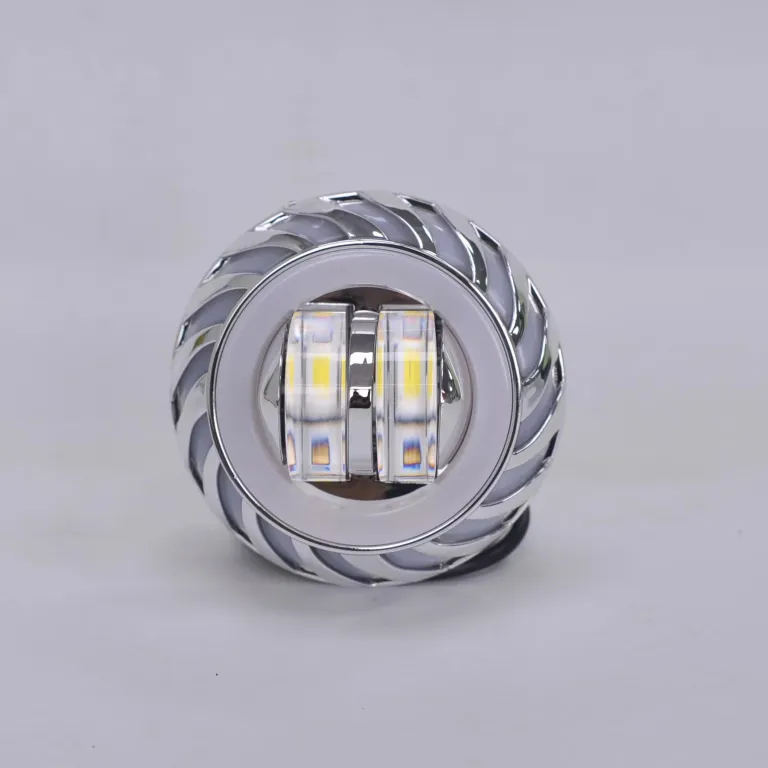 چراغ جلو LED یونیورسال خودرو و موتورسیکلت با لنز دوبل، فلاشر، چشم فرشته و چشم شیطان