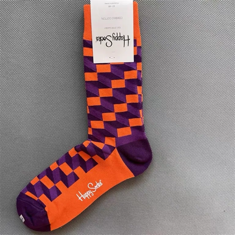 جوراب رنگی HappySocks مردانه طرح کارتونی فانتزی اینستاگرامی ساق‌متوسط بیرونی خیابانی
