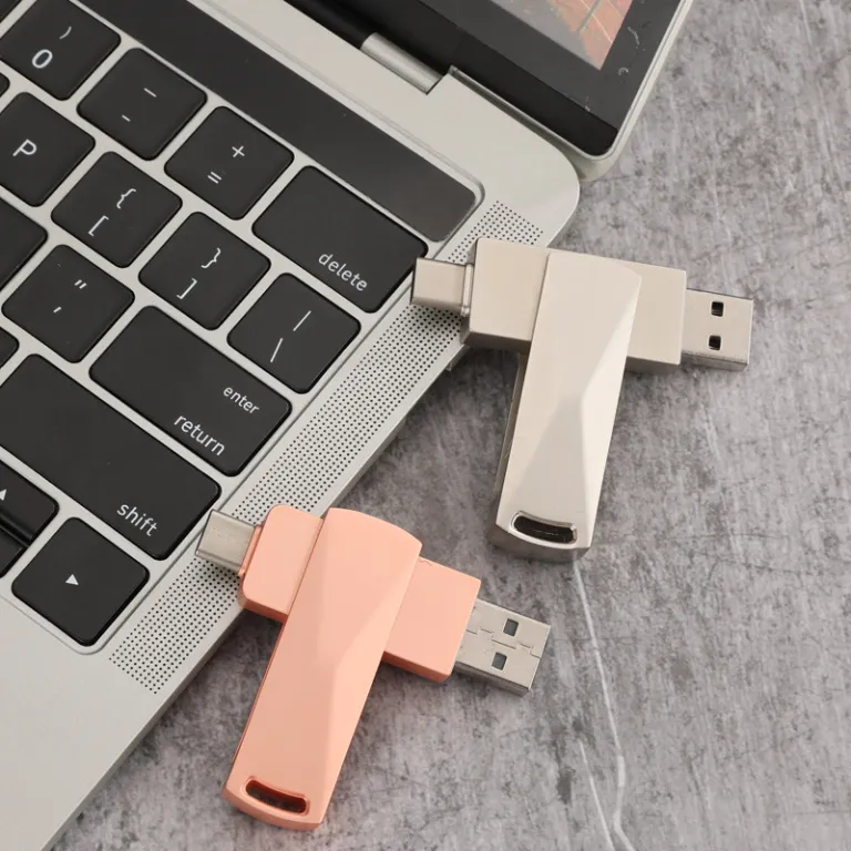 فلش مموری چرخان فلزی type-c فلش پرسرعت usb3.032g فلش مموری otg16g دوکاره گوشی و کامپیوتر خودرویی