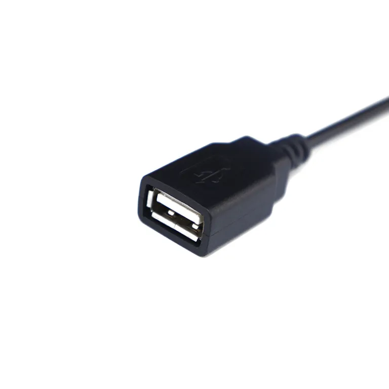 کابل برق USB چهار هسته‌ای 2 کابل شارژ و دیتا برای موس، کیبورد و موبایل، کابل رابط نری/مادگی