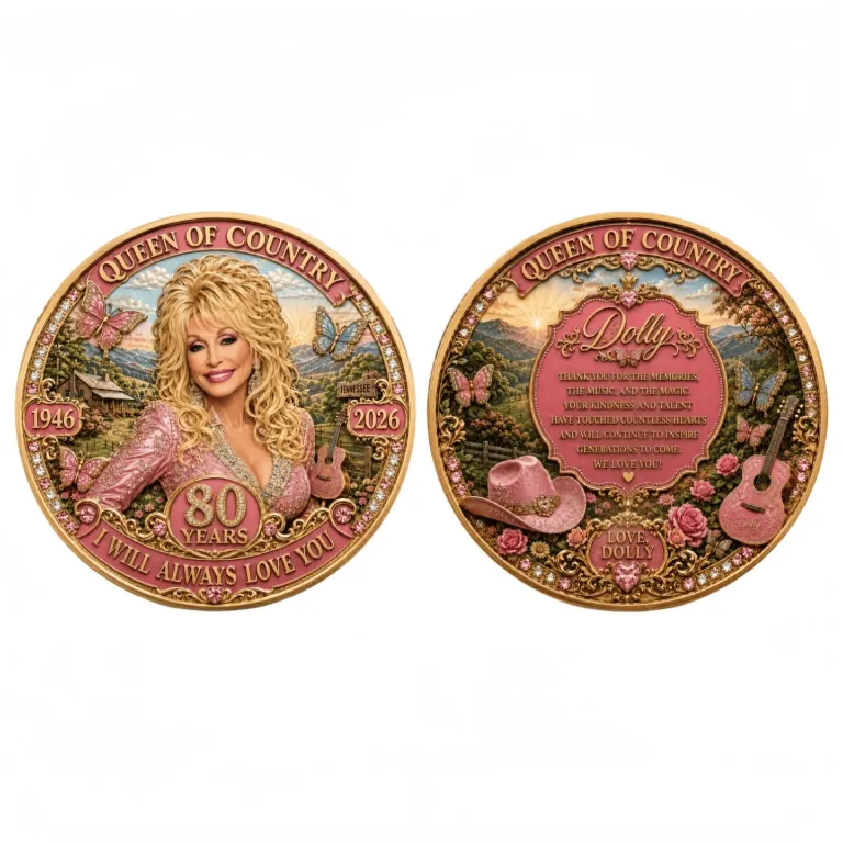 سکه یادبود ابدی دالی پارتن Dolly Parton Commemorative Coin برای فروشگاه مستقل برون‌مرزی