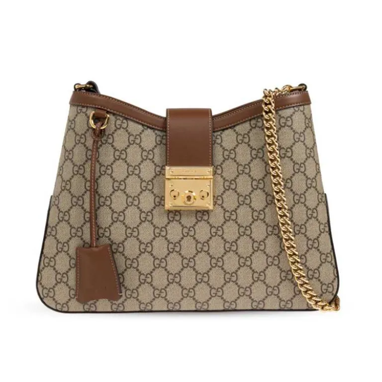 کیف دستی و دوشی زنانه GUCCI Padlock با قفل GG و بند زنجیری