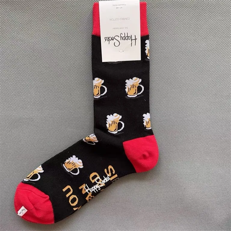 جوراب رنگی HappySocks مردانه طرح کارتونی فانتزی اینستاگرامی ساق‌متوسط بیرونی خیابانی