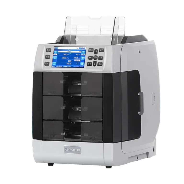 WR8301 دستگاه شمارش و تشخیص اسکناس خارجی با فناوری CIS، شمارش ترکیبی و محاسبه مجموع مبلغ 2+1 دستگاه تفکیک اسکناس