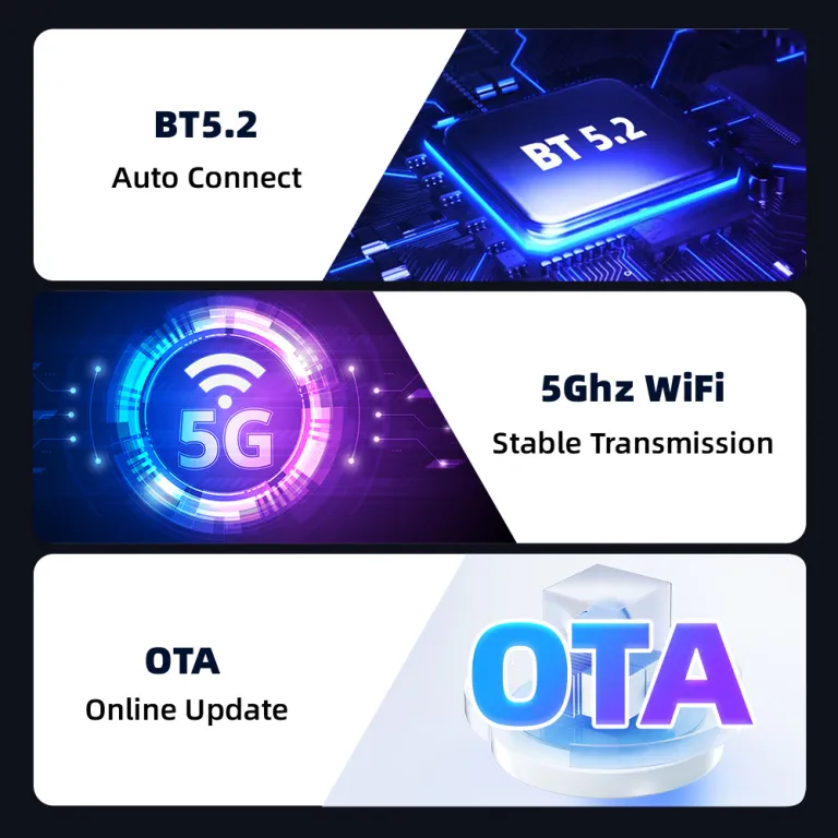 آداپتور دوکاره بی‌سیم CarPlay و Android Auto جعبه اتصال خودرو به سیستم اصلی