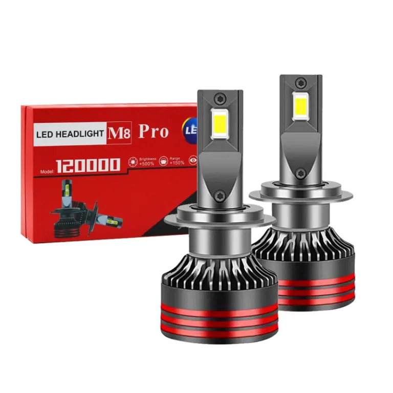M8proled لامپ لیزر خودرو فوق‌روشن با نور متمرکز h7 h4 نور بالا و پایین h11h8 ارتقاء چراغ خودرو