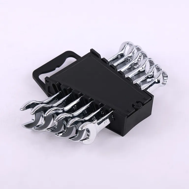 مجموعه آچار تخت و رینگی آینه‌ای 12 تکه دوکاره تعمیرات خودرو و مکانیکی 8-24mm