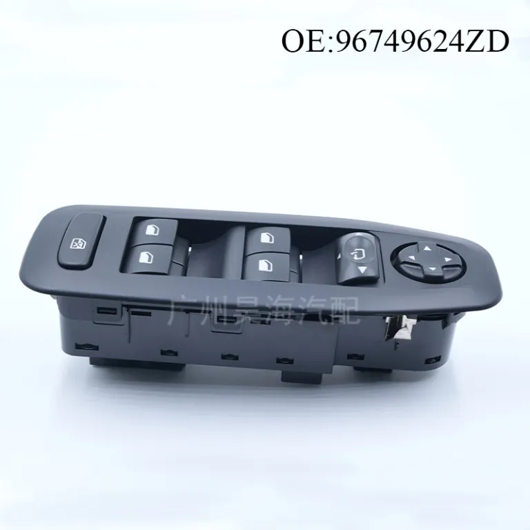 96749624ZD مناسب برای 2008 پژو، قطعات خودرو، کلید اصلی بالابر شیشه خودرو