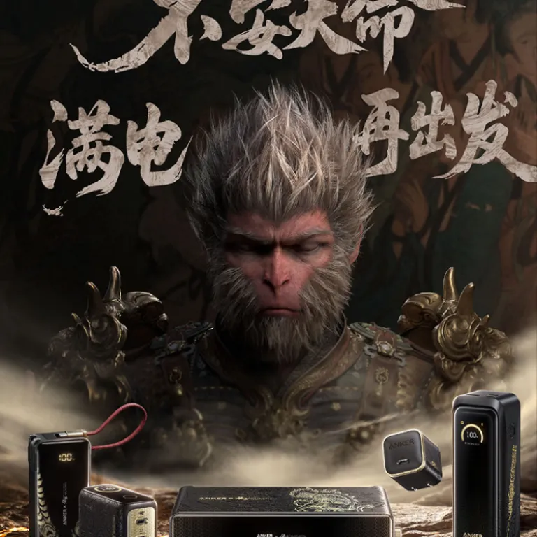 پاوربانک انکر نسخه ویژه بازی Black Myth: Wukong با ظرفیت 20000 میلی‌آمپر ساعت و شارژ سریع 220W 140W