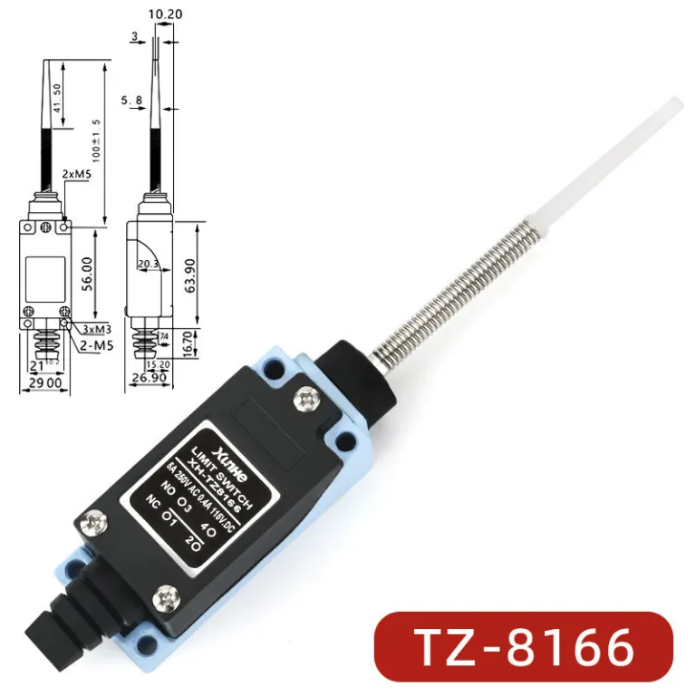 ME-8108 کلید محدودکننده خودبازگشت میکروسوئیچ تماسی محدودکننده TZ-8101 کلید مسیر