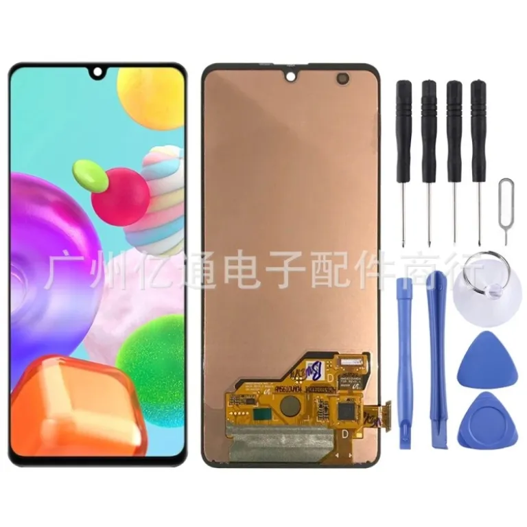 مناسب برای سامسونگ A41 مجموعه کامل صفحه‌نمایش A415 نمایشگر LCD گوشی اینسل، قابل ارائه با فریم