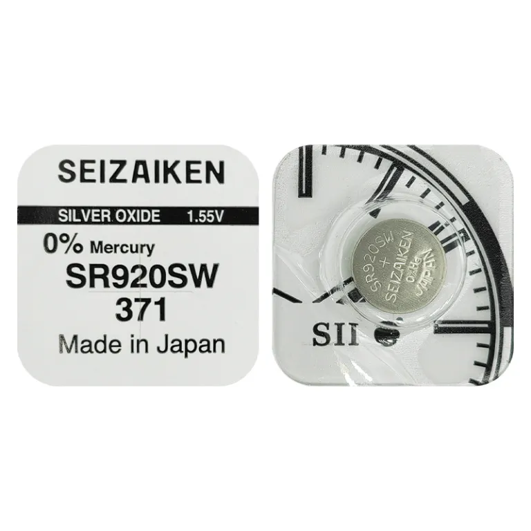 باتری سکهای ساعت SEIZAIKEN 371/SR920SW اکسید نقره وارداتی برای ساعت کوارتز