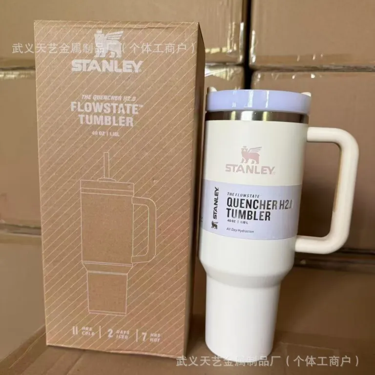 ماگ خودرو استنلی 40oz استیل ضدزنگ عایق حرارتی با ظرفیت بالا، قابل حمل، مناسب خودرو