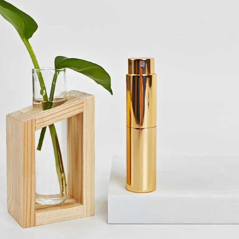 موجود 5ml بطری دو بخشی آلومینیومی آنودایز شده برای عطر، بطری اسپری آلومینیومی لوکس، بطری خالی قابل حمل، مناسب برای فروش بین‌المللی
