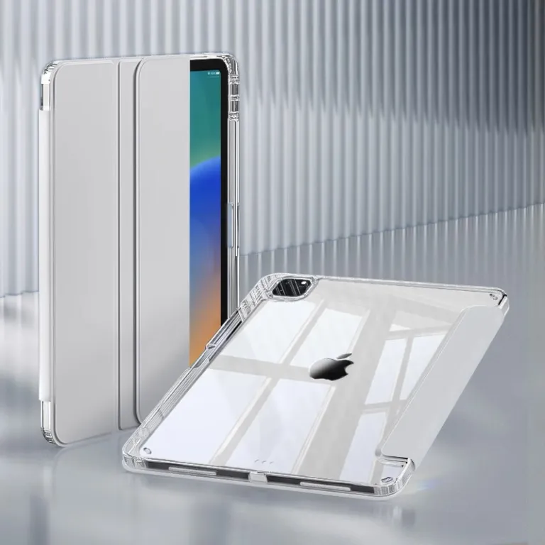 کیف محافظ ضد ضربه Air8 تبلت 13 اینچ مدل Pro2022 سری iPad با جای قلم 12 و پایه سه‌تکه