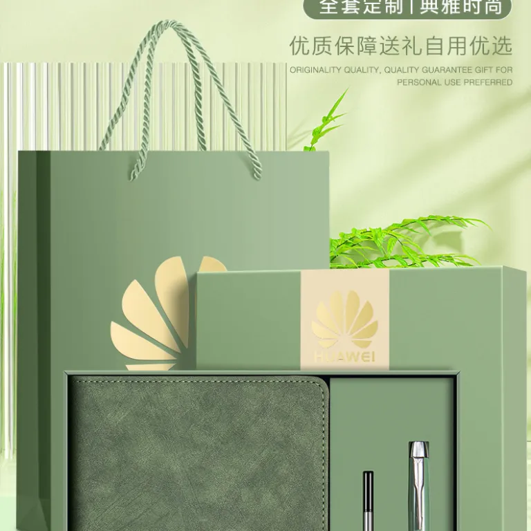 ست جعبه هدیه دفتر یادداشت با قابلیت چاپ لوگو، دفتر ضخیم A5، هدیه تجاری، دفتر جلسات